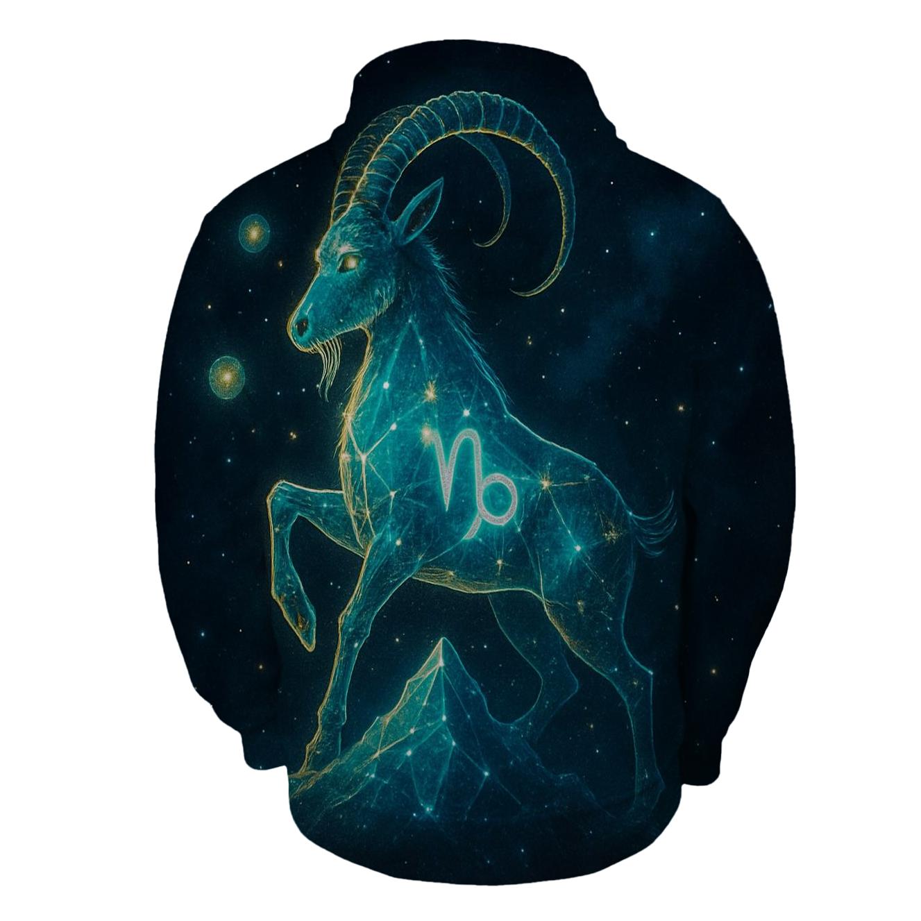 Luminous Capricorn Nebula lightweight hoodies
