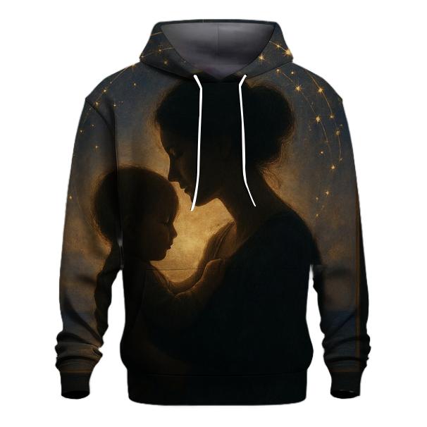 Starlight Cradle A Mothers Everlasting Guidance embroidered hoodies