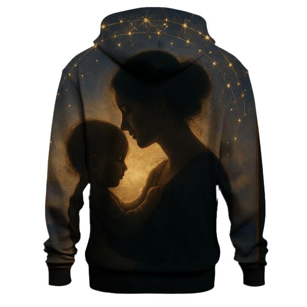 Starlight Cradle A Mothers Everlasting Guidance embroidered hoodies