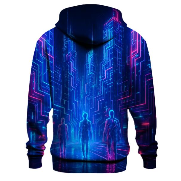 Neon Circuit Dreamscape hoodie styles