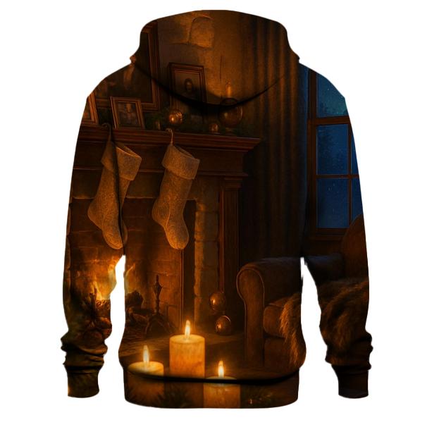Starlit Hearth Of Evergreen Dreams printed hoodies