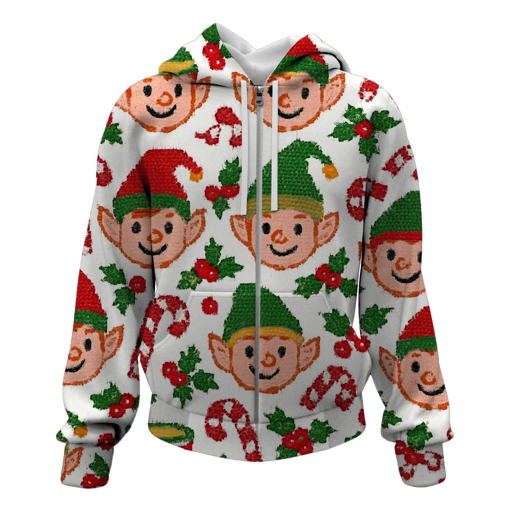 Jolly Elf Toywork Medallion Design hoodie designs