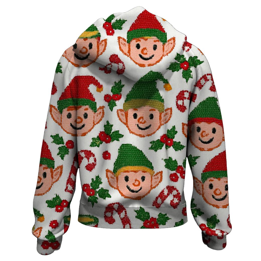 Jolly Elf Toywork Medallion Design hoodie designs