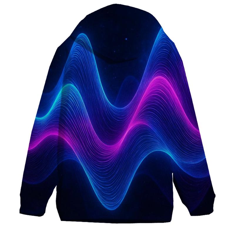 Holographic Soundwave Dream graphic hoodies