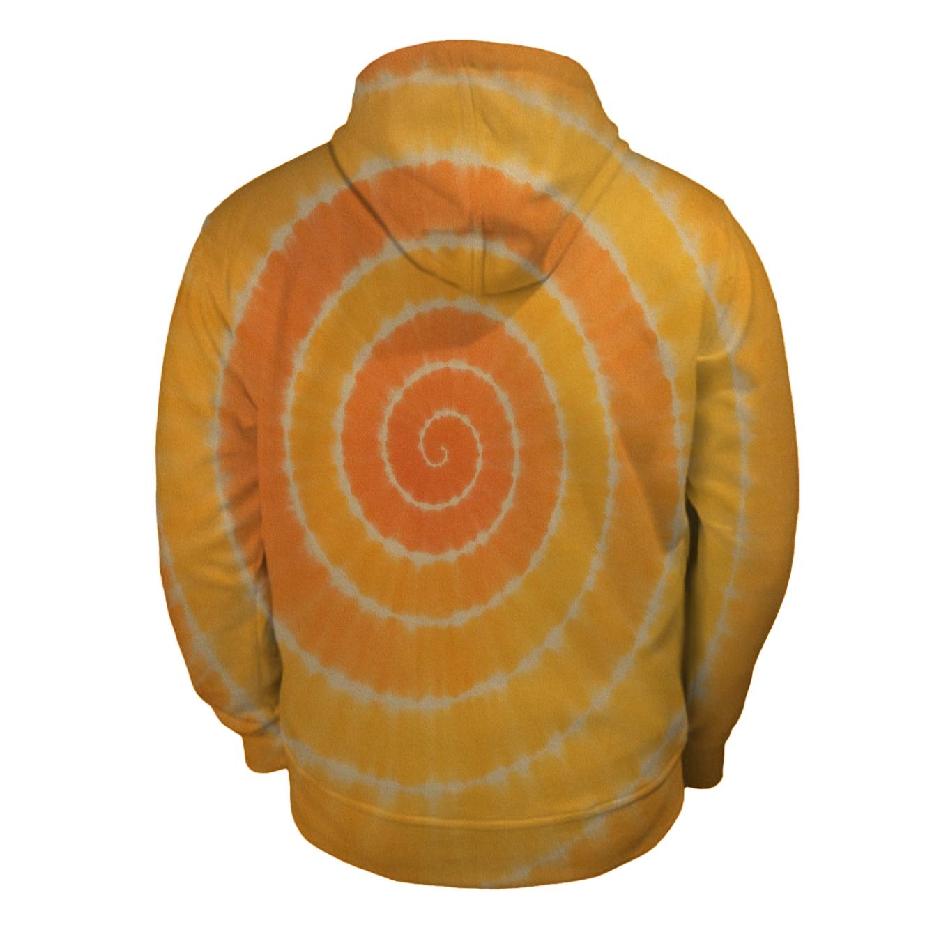 Radial Sunrise Spiral zip-up hoodies