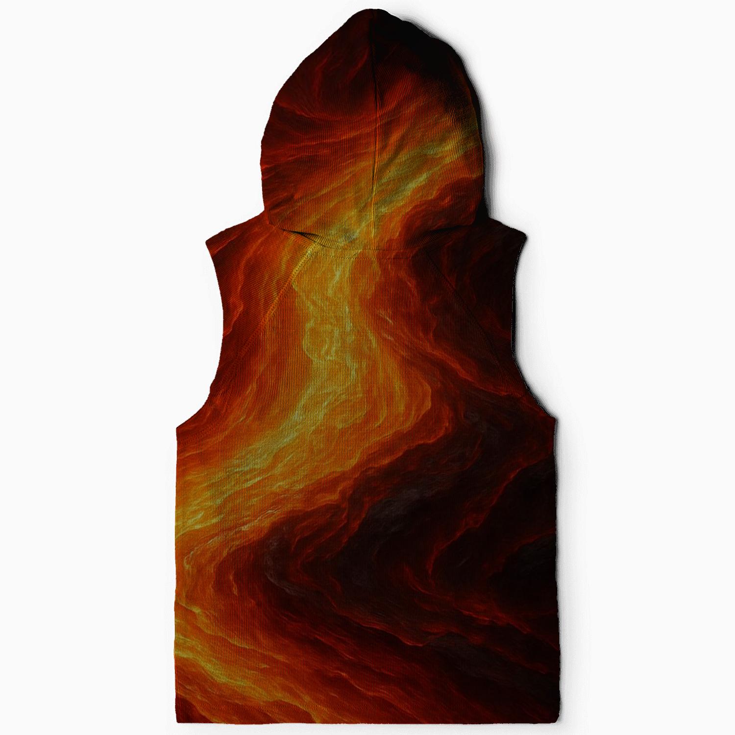 Molten Ember Glow embroidered hoodies