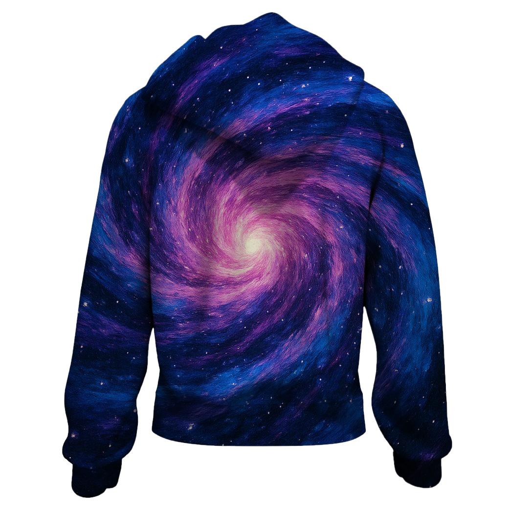 Galactic Whirlwind embroidered hoodies