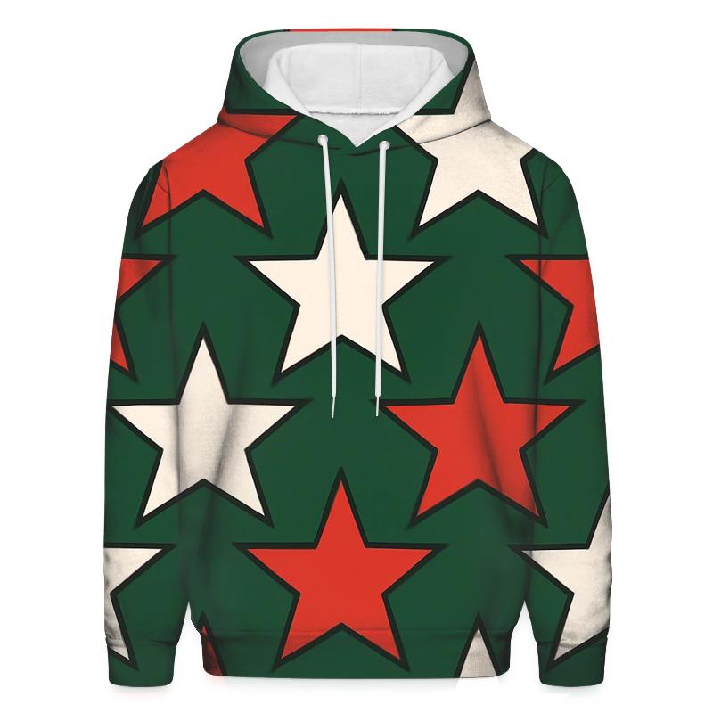 Winter Star Mosaic pullover hoodies