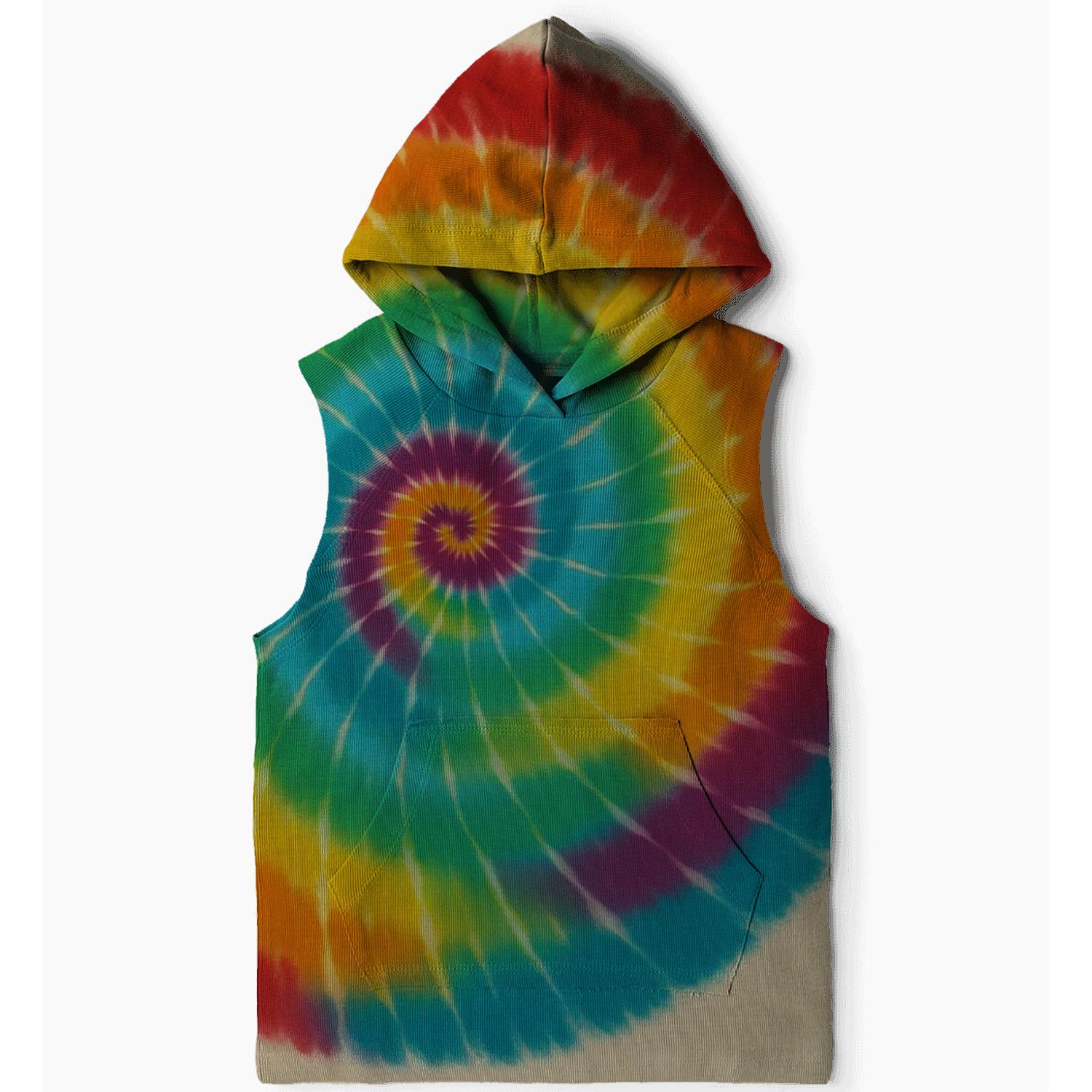 Spiral Rainbow Mandala lightweight hoodies