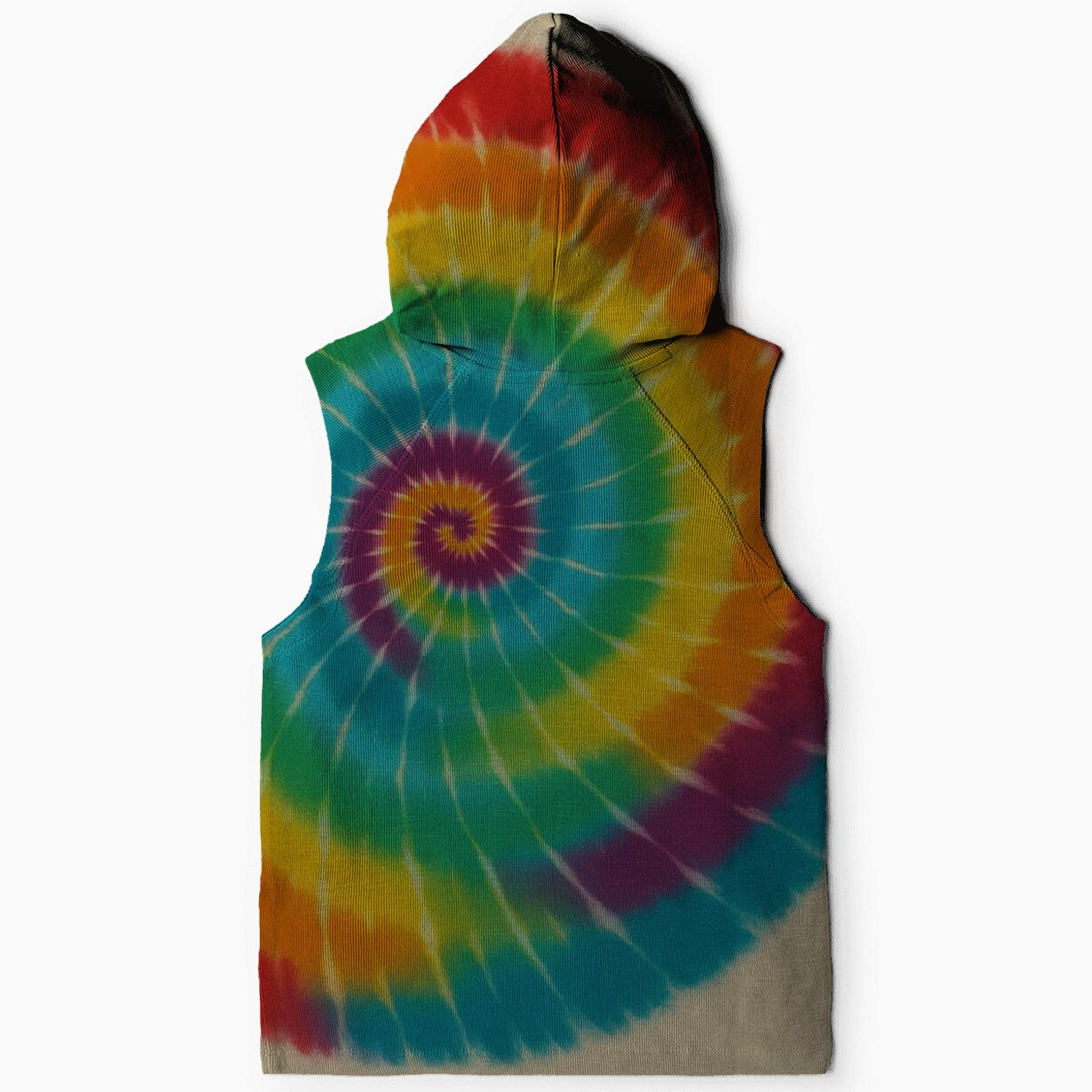 Spiral Rainbow Mandala lightweight hoodies
