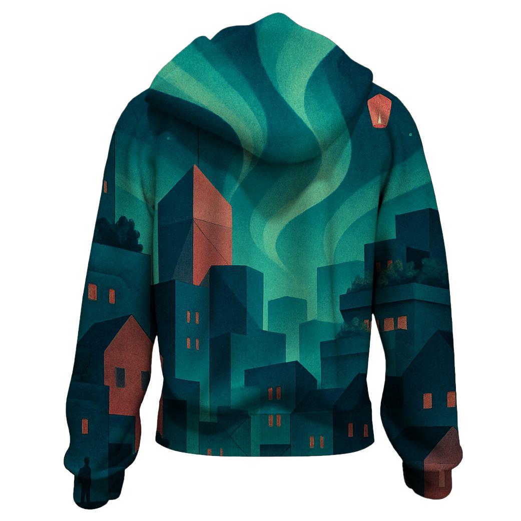 Aurora Paper City designer hoodies