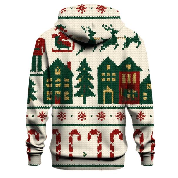 Ugly Holiday Sweater Village Design designer hoodies