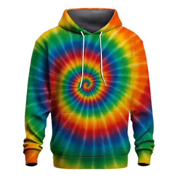 Spiral Rainbow Burst custom hoodies