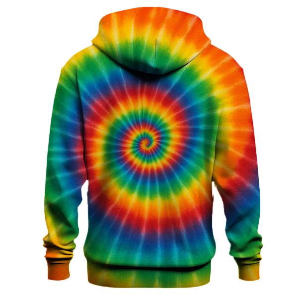 Spiral Rainbow Burst custom hoodies