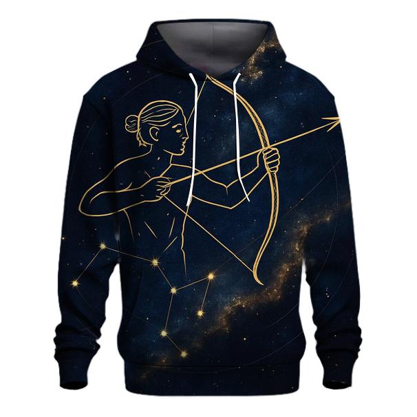 Sagittarius Nebula Archer Star Map designer hoodies