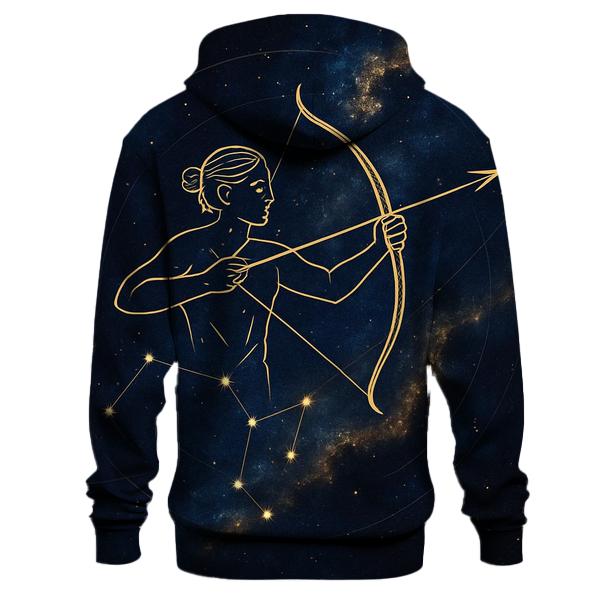 Sagittarius Nebula Archer Star Map designer hoodies