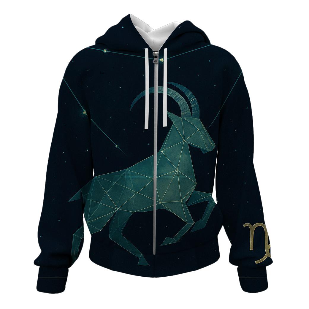 Capricorn Astral Summit Map heavyweight hoodies