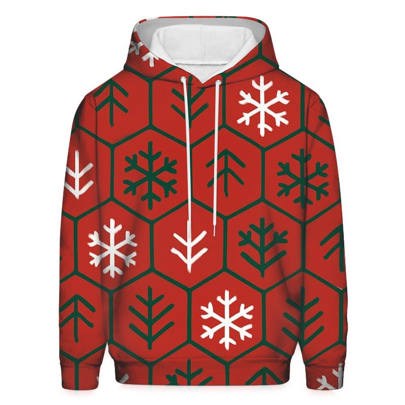 Snowflake Tile Cheer lightweight hoodies