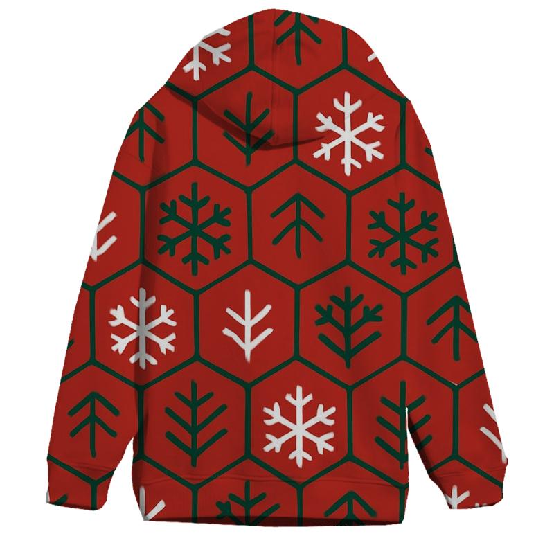 Snowflake Tile Cheer lightweight hoodies