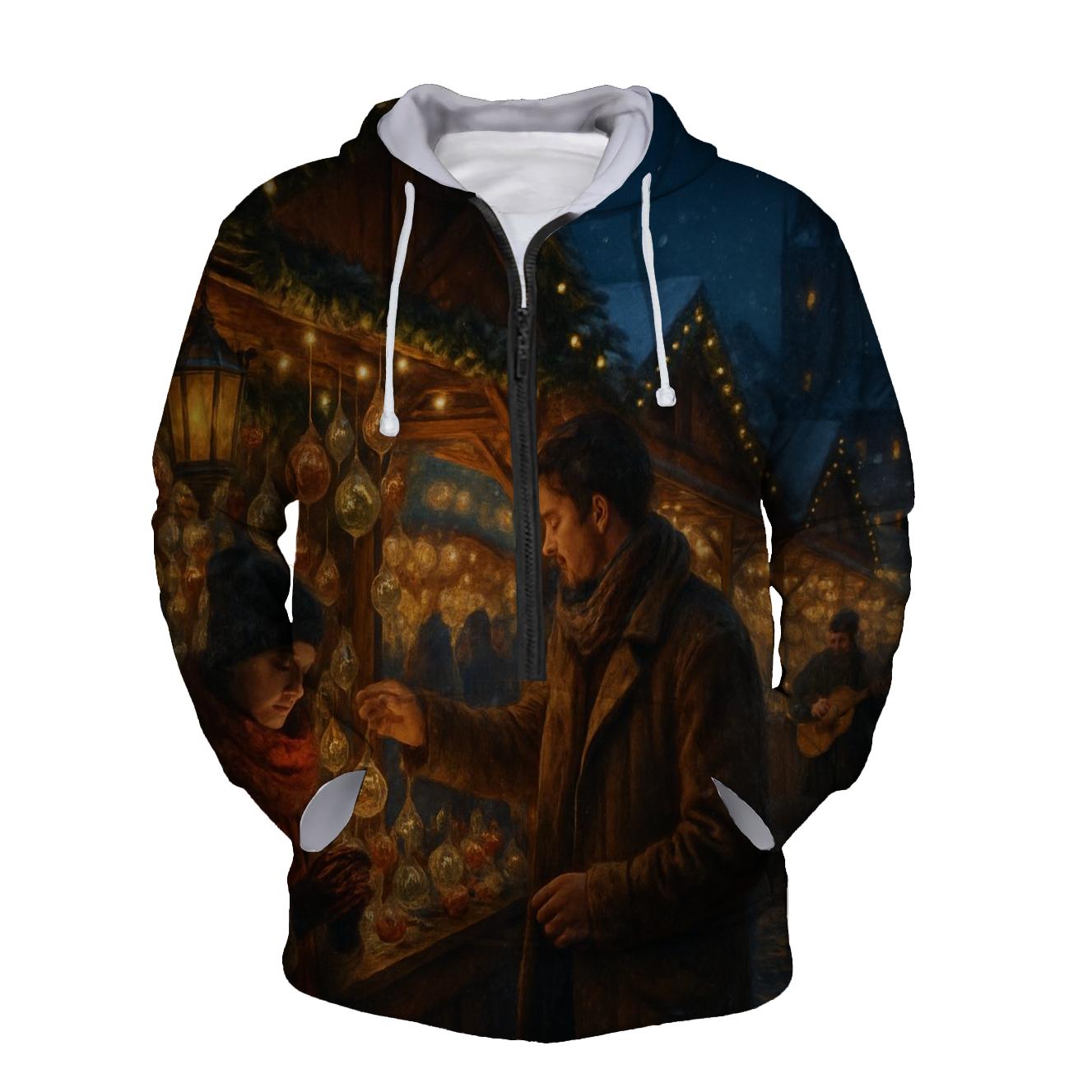 Moonlit Market Carol custom hoodies