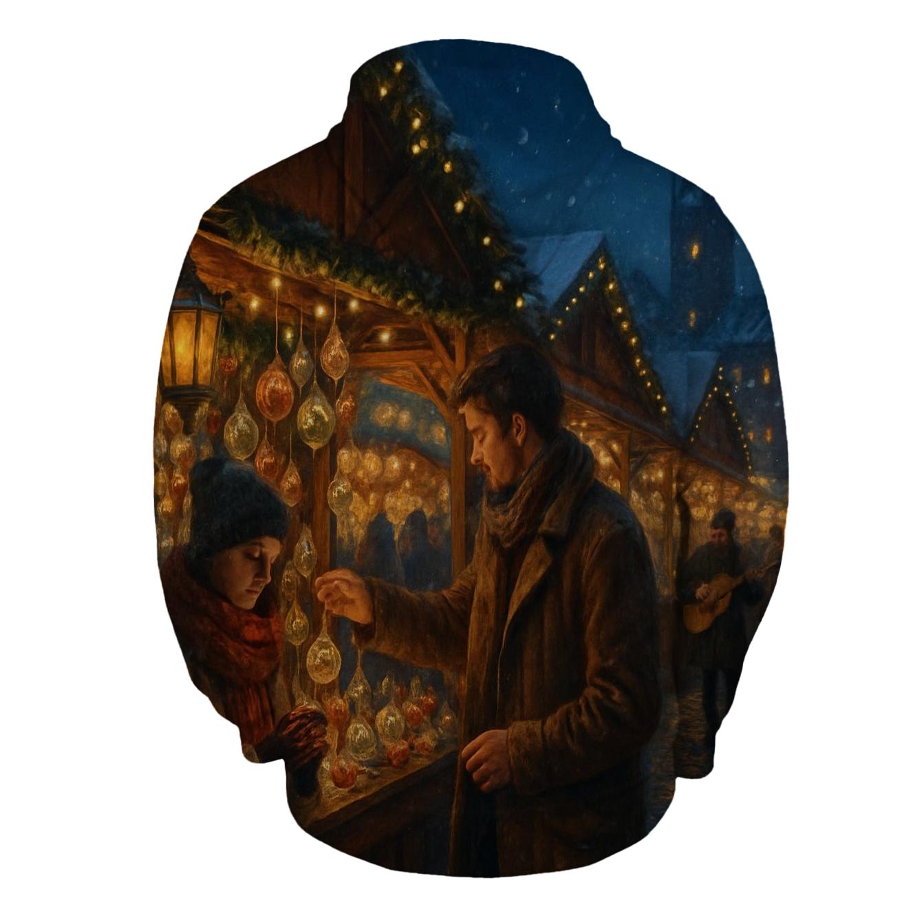 Moonlit Market Carol custom hoodies