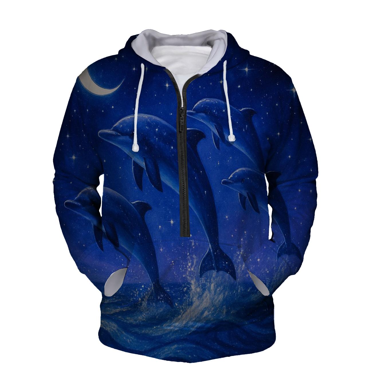Celestial Dolphin Dance hoodie designs