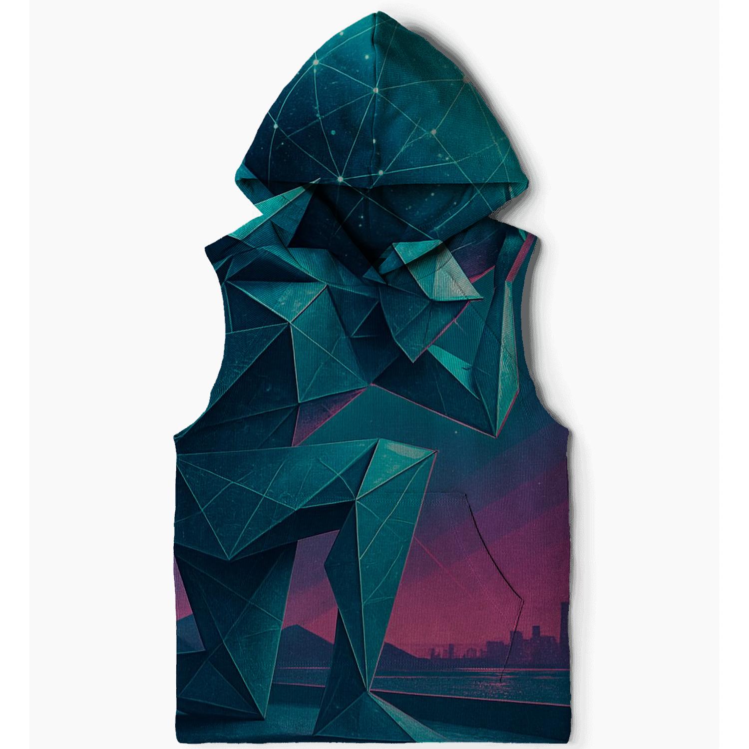 Neon Atlas Origami pullover hoodies