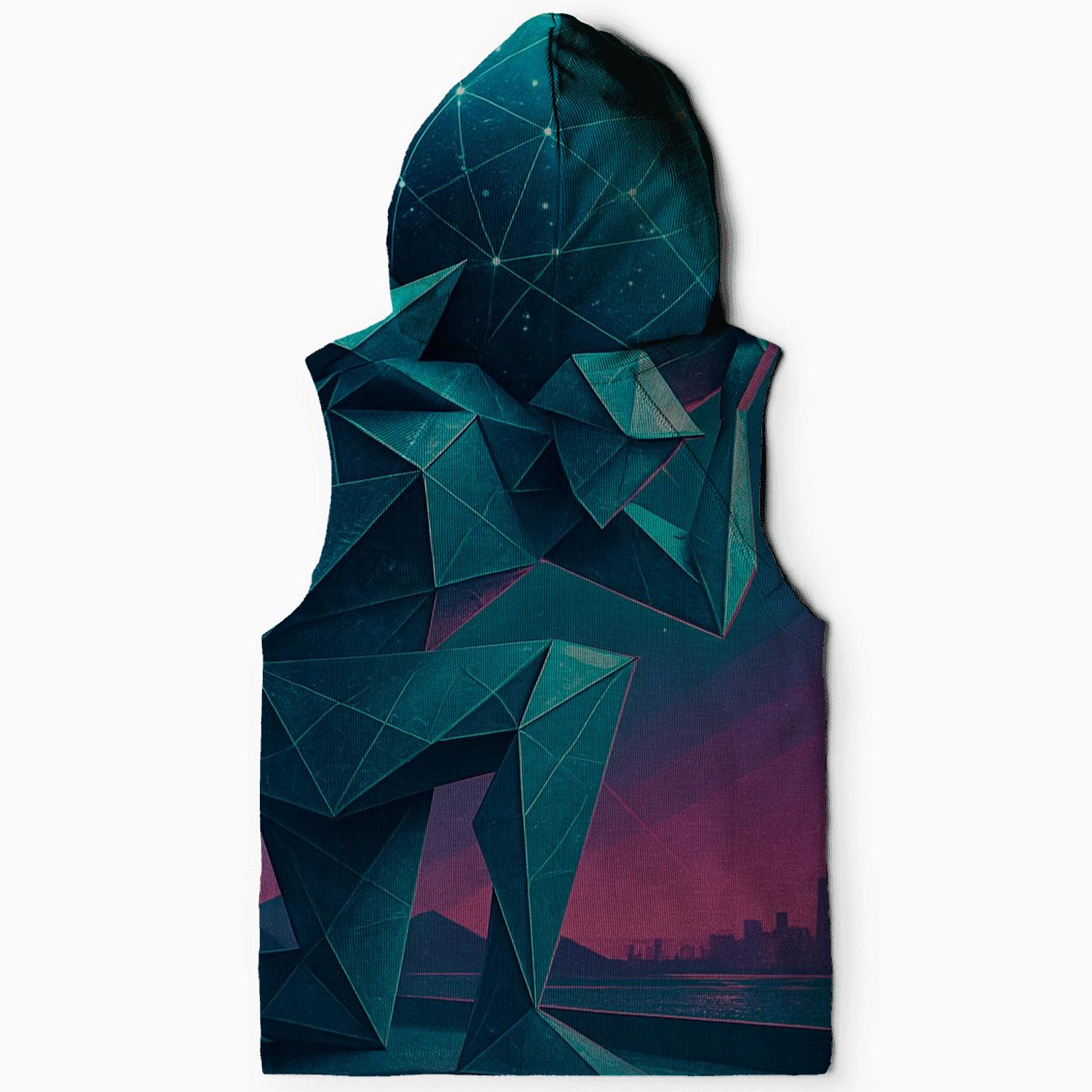 Neon Atlas Origami pullover hoodies