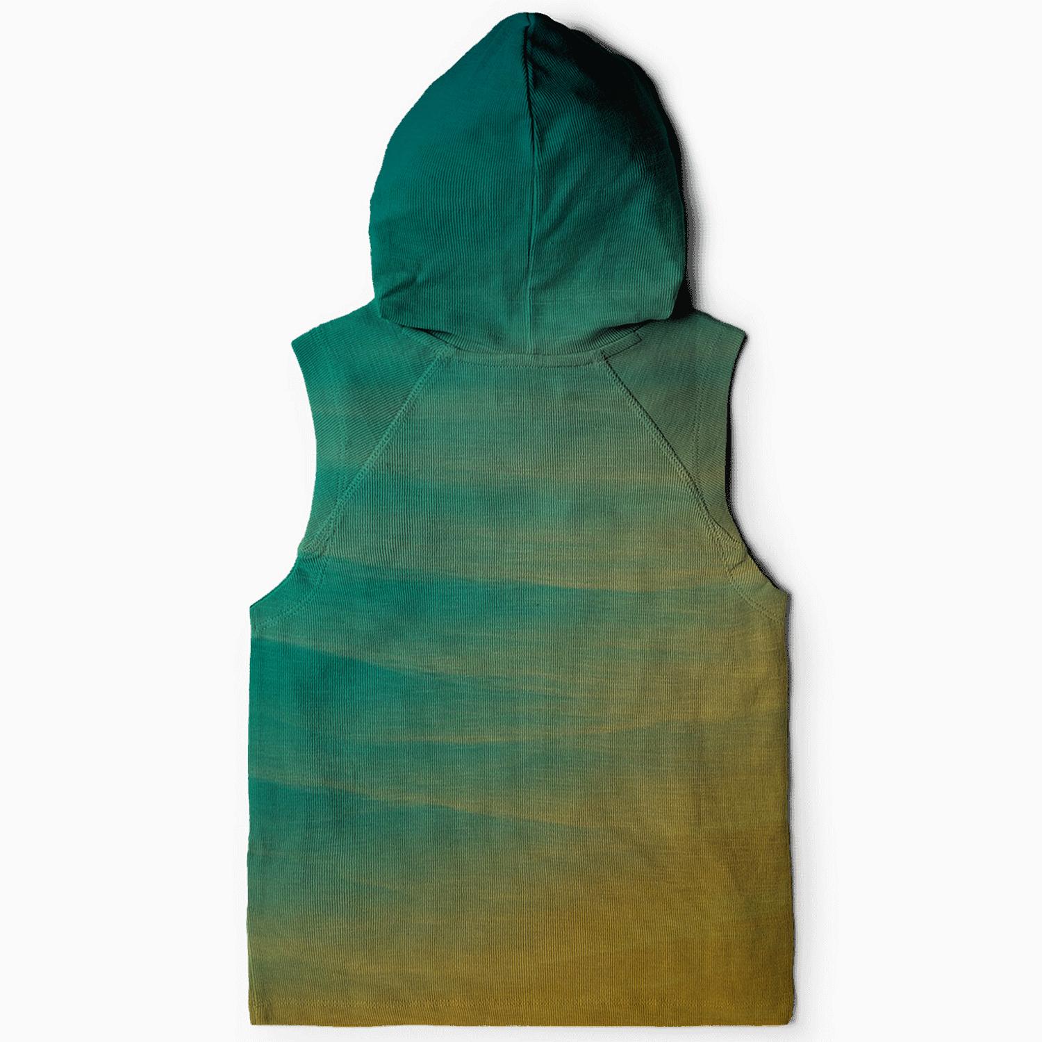Radiant Ocean Crest zip-up hoodies