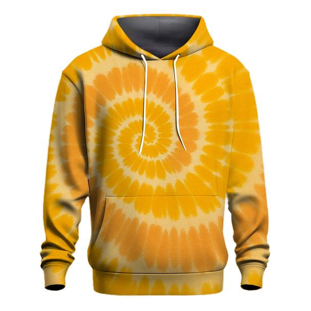 Golden Spiral Burst printed hoodies
