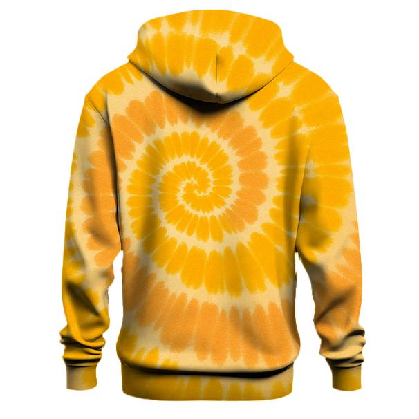 Golden Spiral Burst printed hoodies