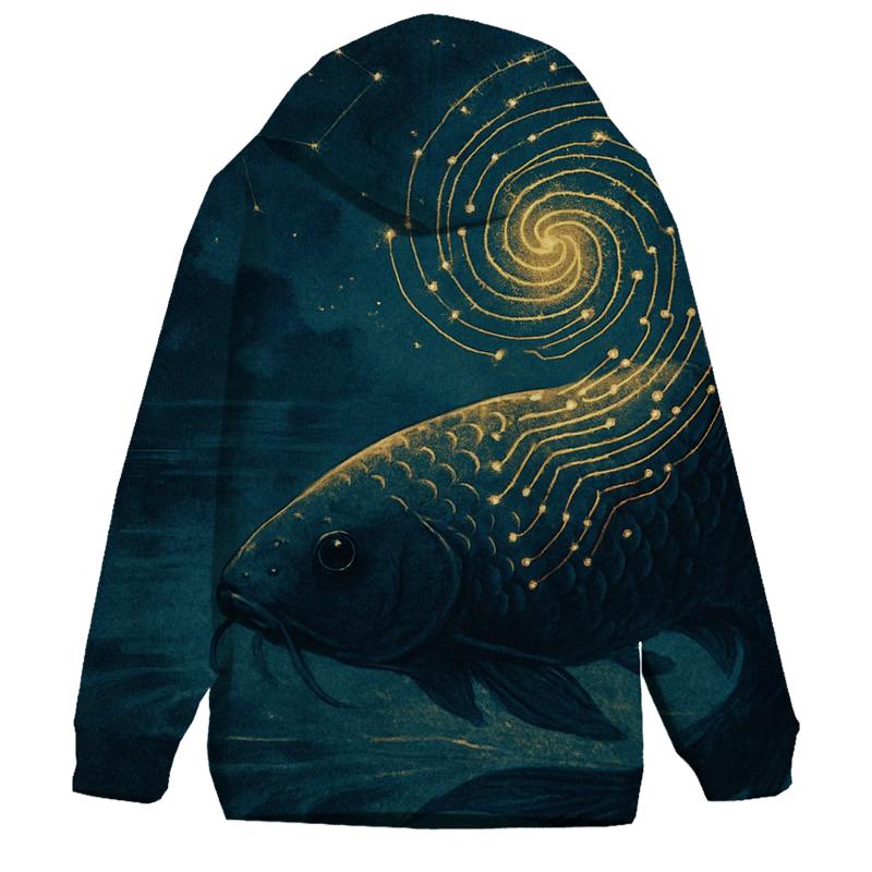 Celestial Koi Circuit premium hoodies