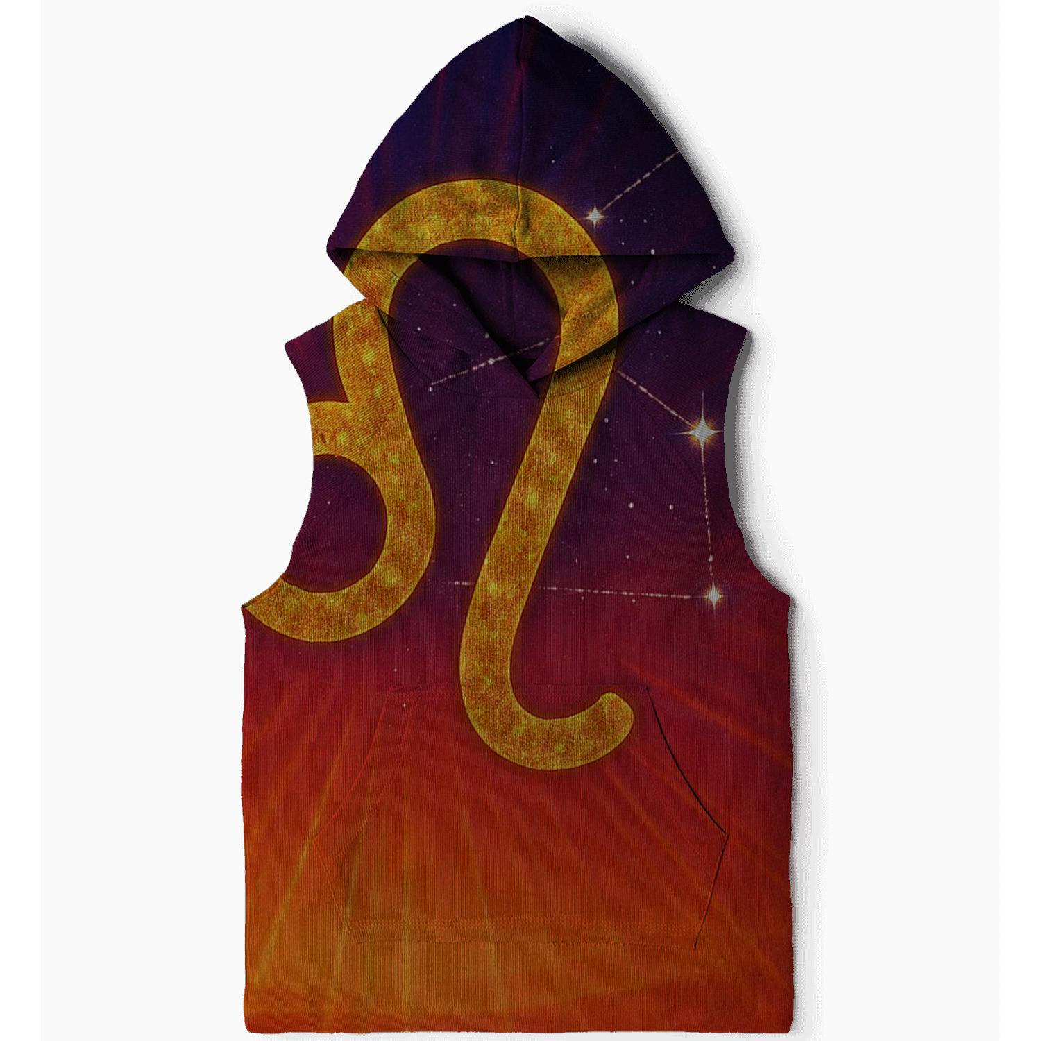 Celestial Leo Starburst Design zip-up hoodies