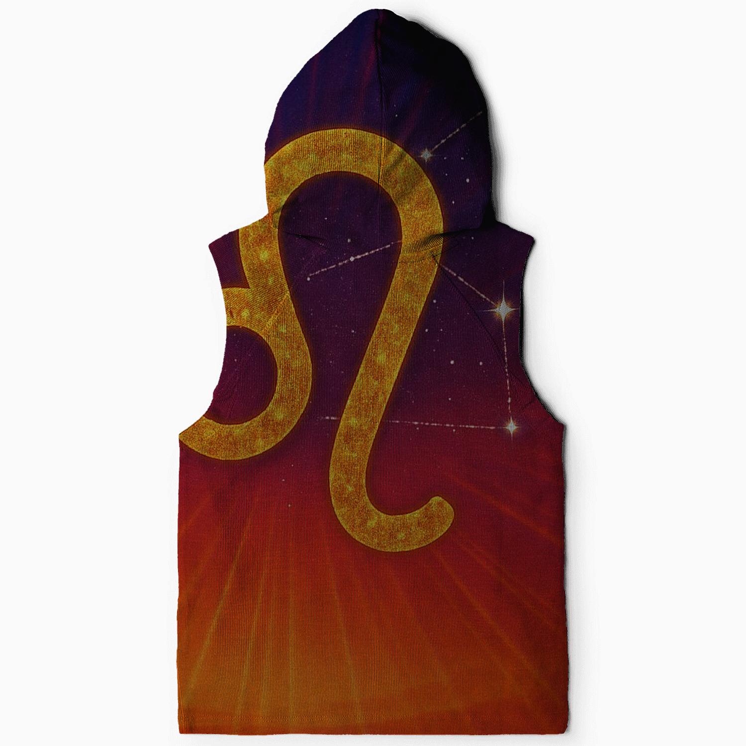 Celestial Leo Starburst Design zip-up hoodies