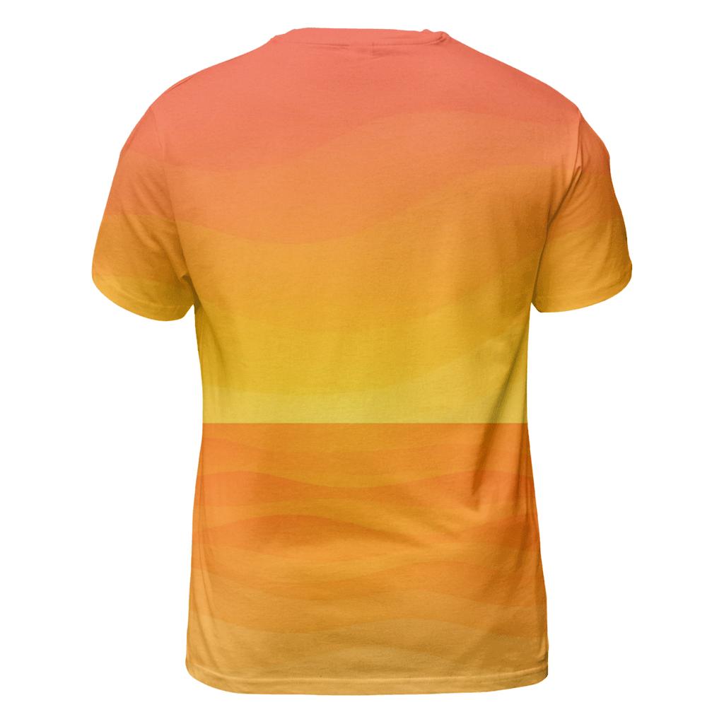 Coral Sunset Gradient trendy printed shirt styles