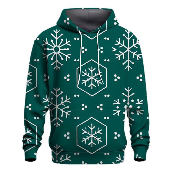 Snowflake Lattice Cheer graphic hoodies