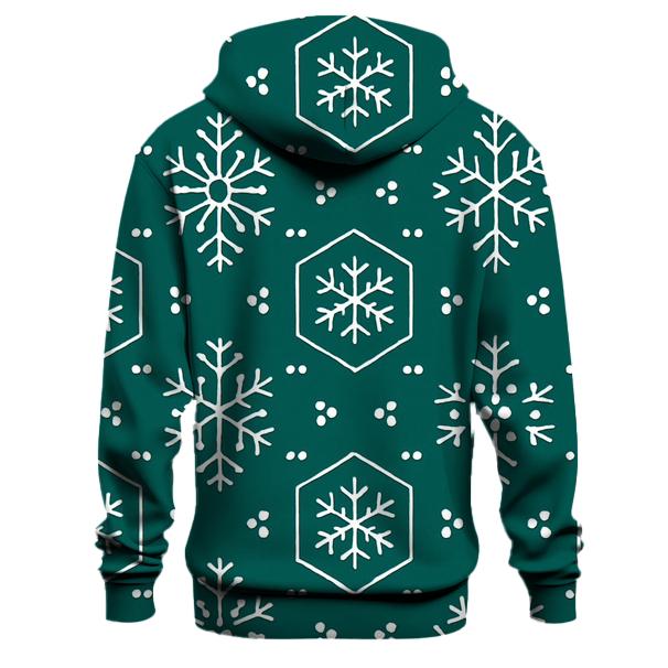 Snowflake Lattice Cheer graphic hoodies