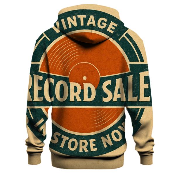 Rustic Vinyl Record Shop Poster hoodies fashion