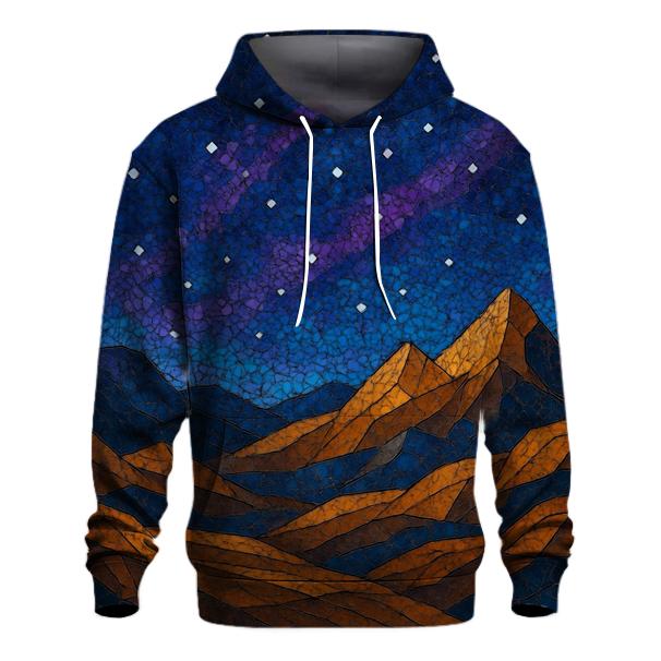 Celestial Landscape Mosaic pullover hoodies