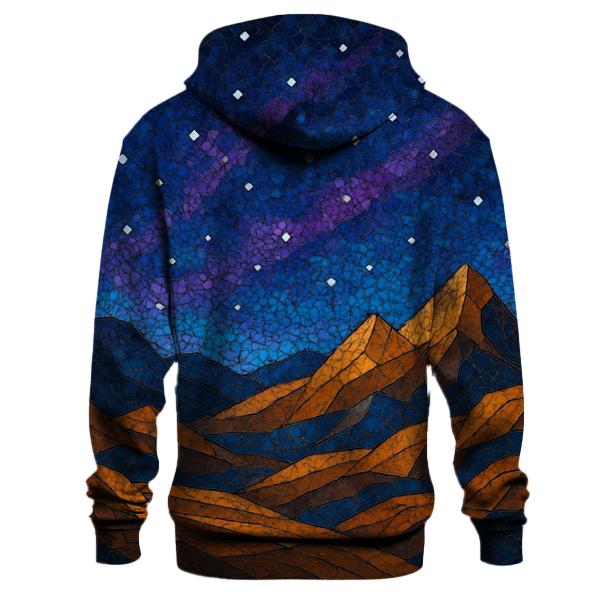 Celestial Landscape Mosaic pullover hoodies