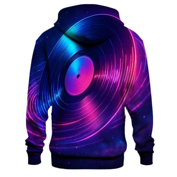 Neon Vinyl Galaxy printed hoodies