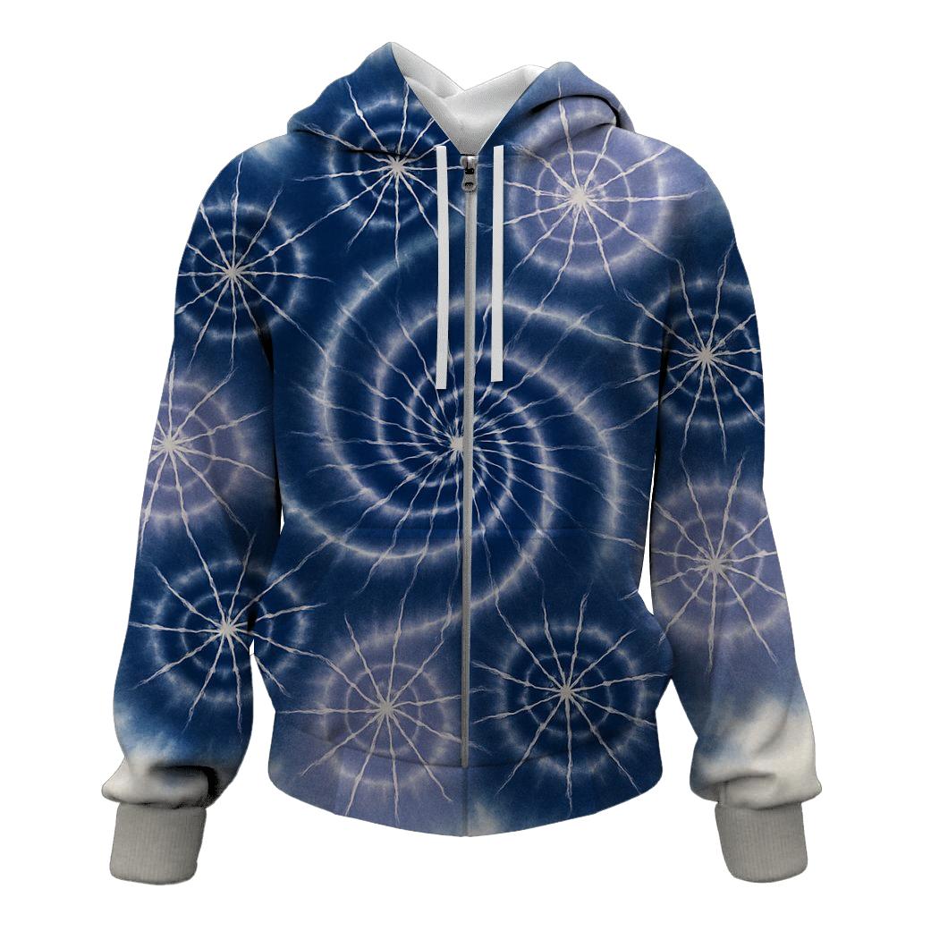 Celestial Kumo Spiral zip-up hoodies