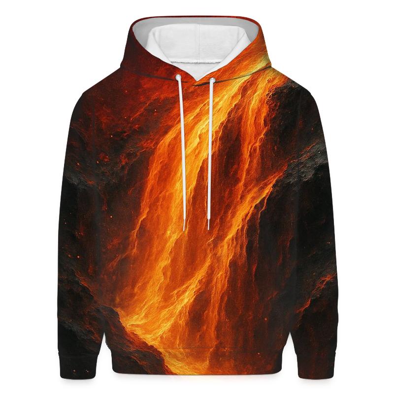 Ember Glow Cascade designer hoodies