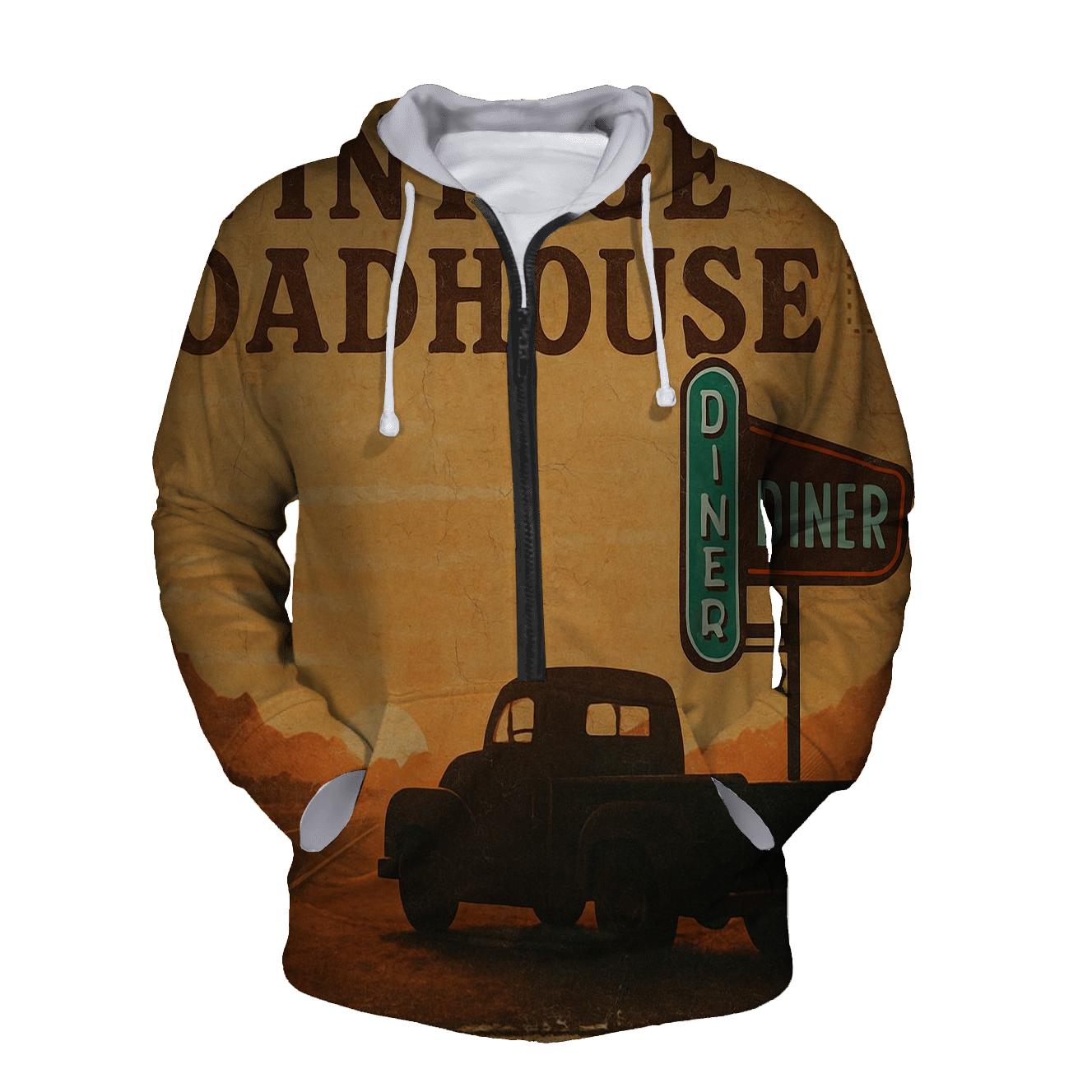 Sunset Roadhouse Postcard hoodie designs