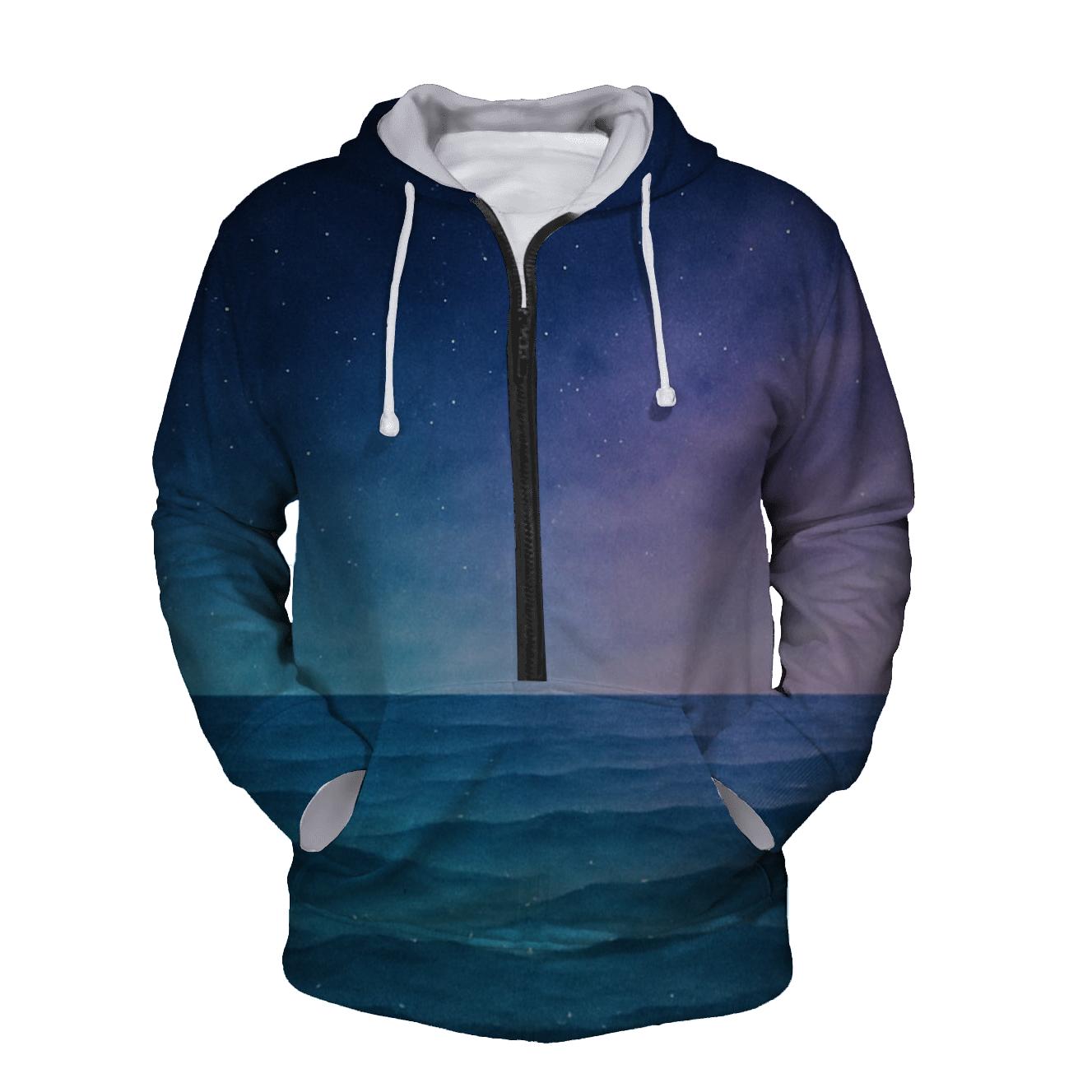 Celestial Ocean Glow premium hoodies