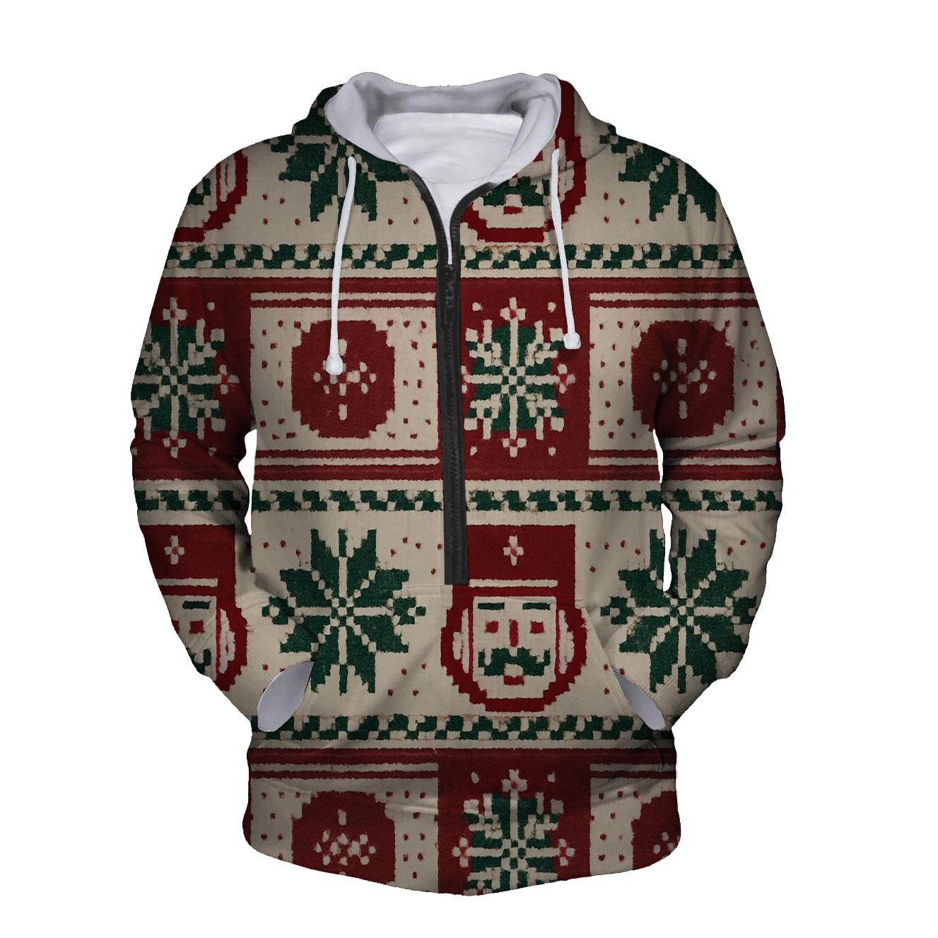 Nutcracker Snowflake Patchwork Design designer hoodies