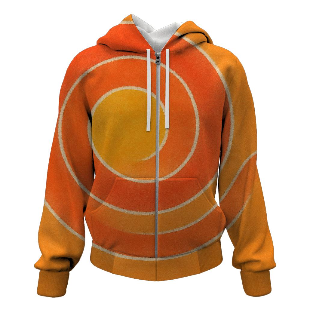Sunset Bullseye Spiral hoodie styles