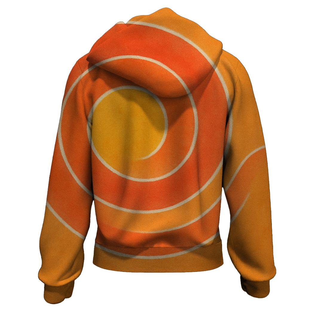 Sunset Bullseye Spiral hoodie styles