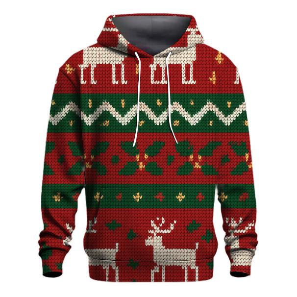 Tinsel Reindeer Row Design pullover hoodies