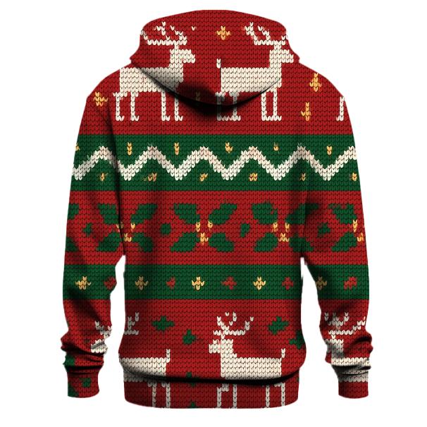 Tinsel Reindeer Row Design pullover hoodies